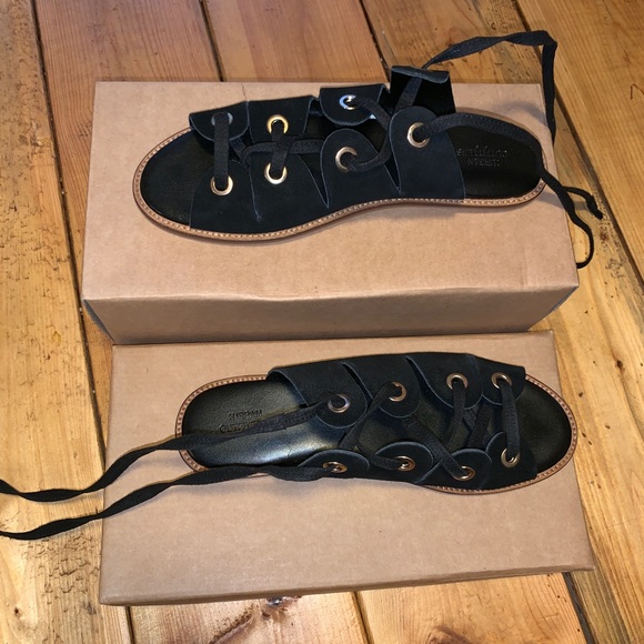 Urban Outfitters black suede gladiator sandal - Picture 2 of 5